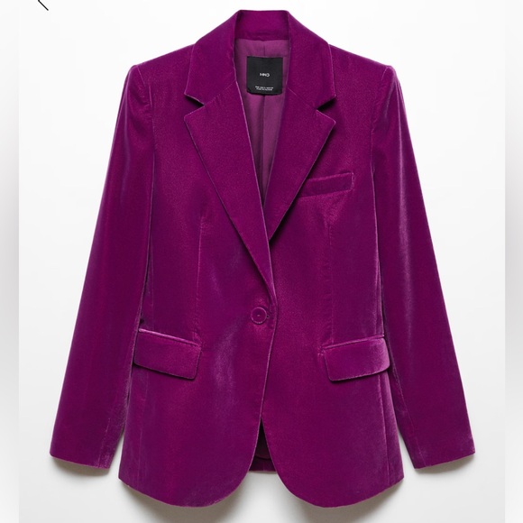 Mango Rich Purple Women's Blazer - Picture 7 of 9